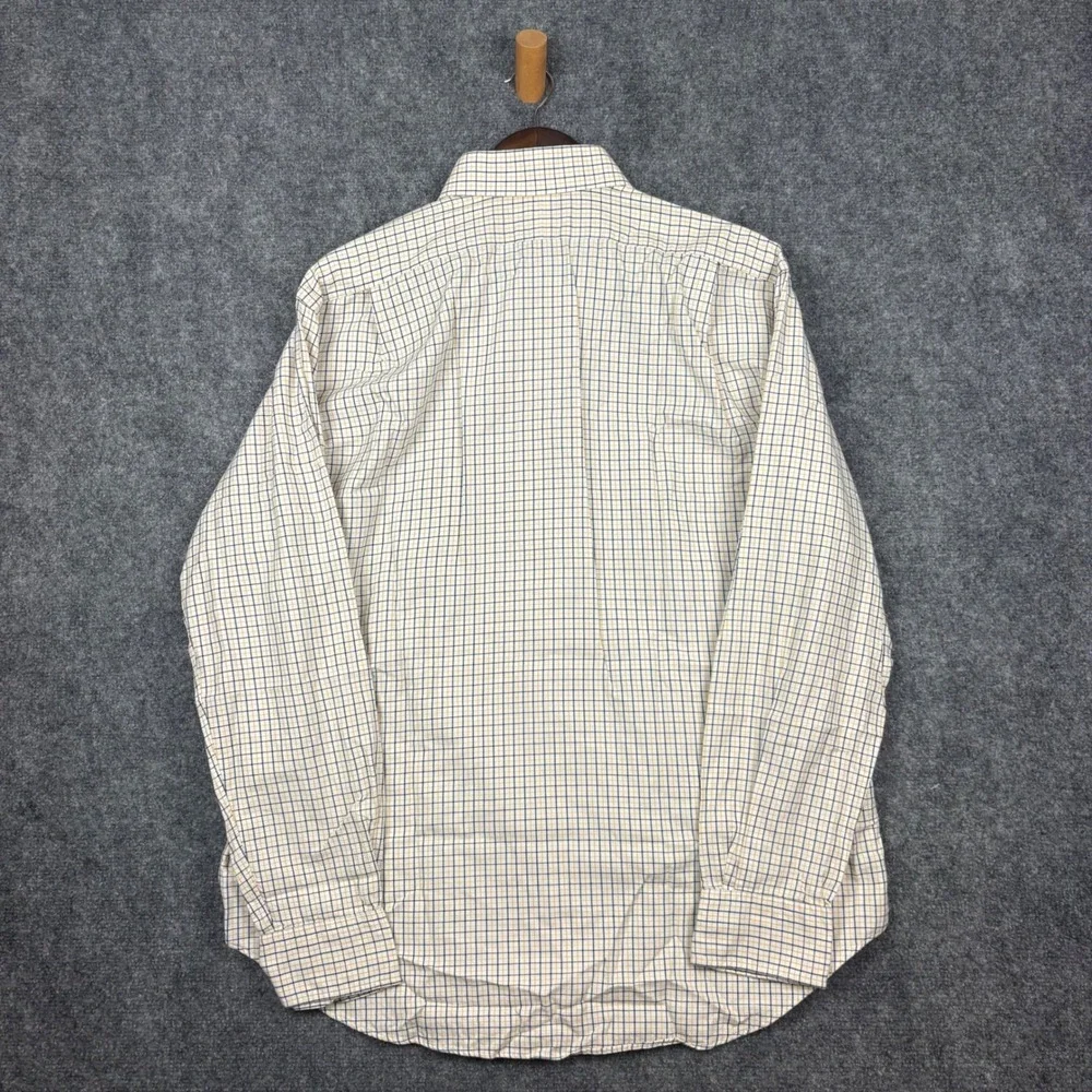 Polo Ralph Lauren Shirt Mens 16.5 34/35 White Check Regent Classic Fit Cotton